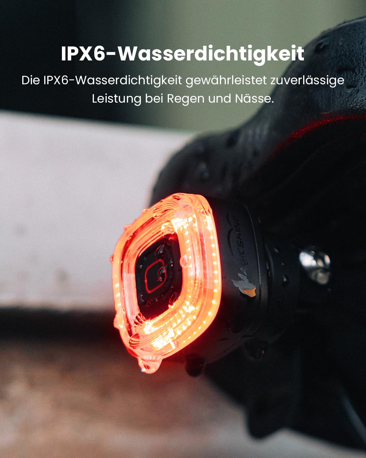 Magicshine Fahrrad Rücklicht LED I Aufladbar I StVZO zugelassen I Rücklicht Fahrrad, Rücklicht Ebike, Fahrradlicht hinten, LED Fahrradrücklicht mit 7,5 Stunden Akku