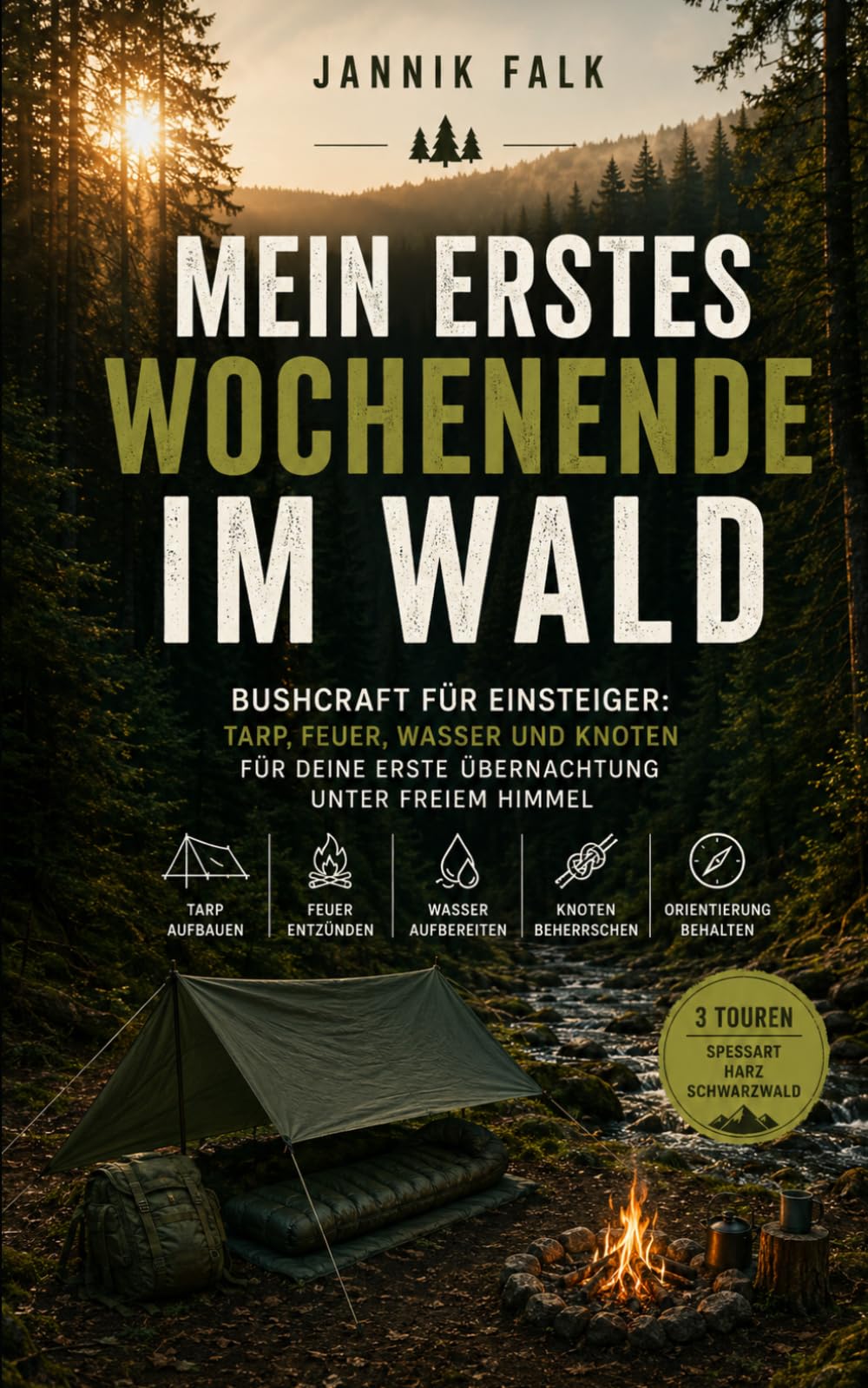 Mein erstes Wochenende im Wald: Bushcraft für Einsteiger: Tarp, Feuer, Wasser und Knoten für deine erste Übernachtung unter freiem Himmel
