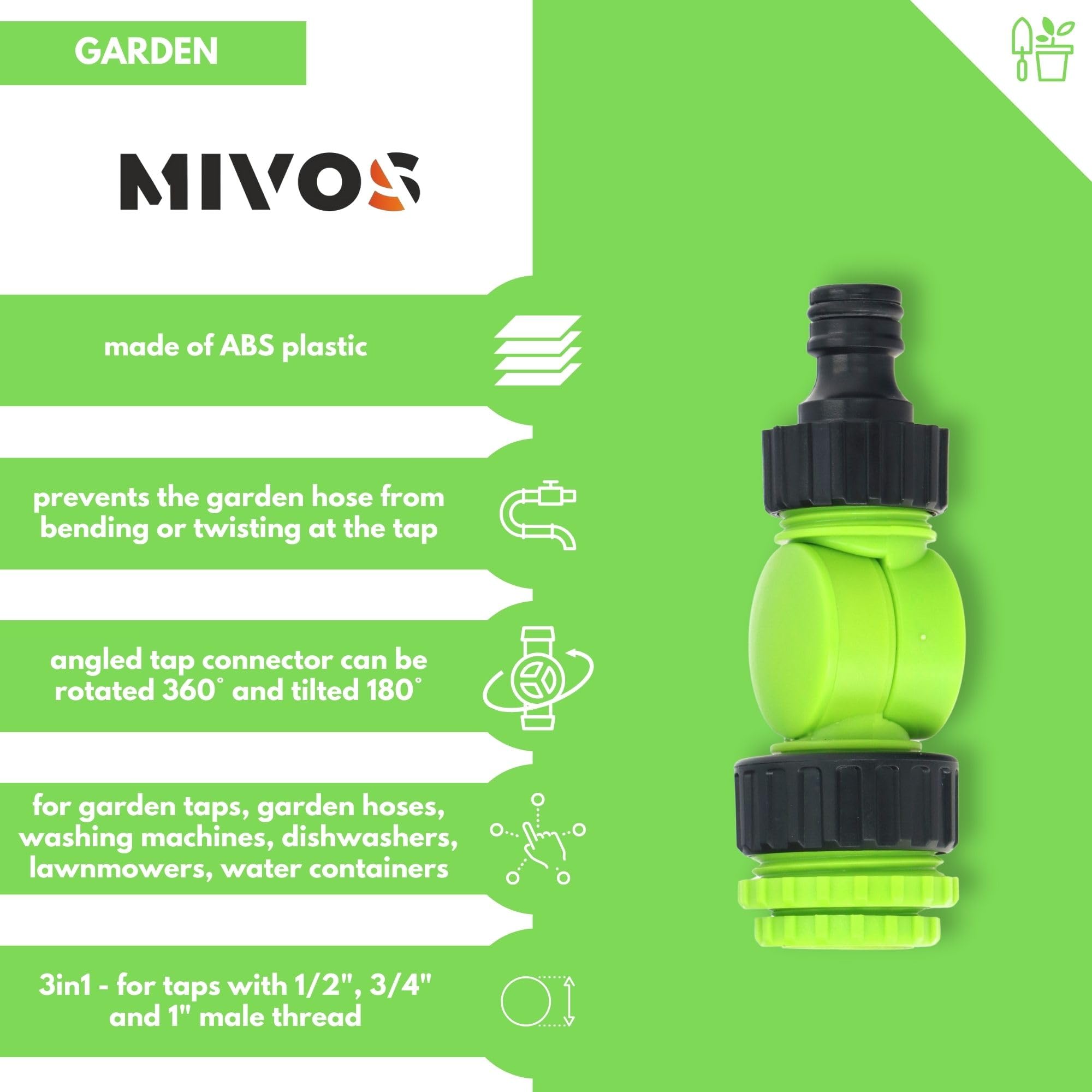 Adaptateur De Raccord De Tuyau Pour Robinet D'eau - Filetage Interne M22 Et Filetage