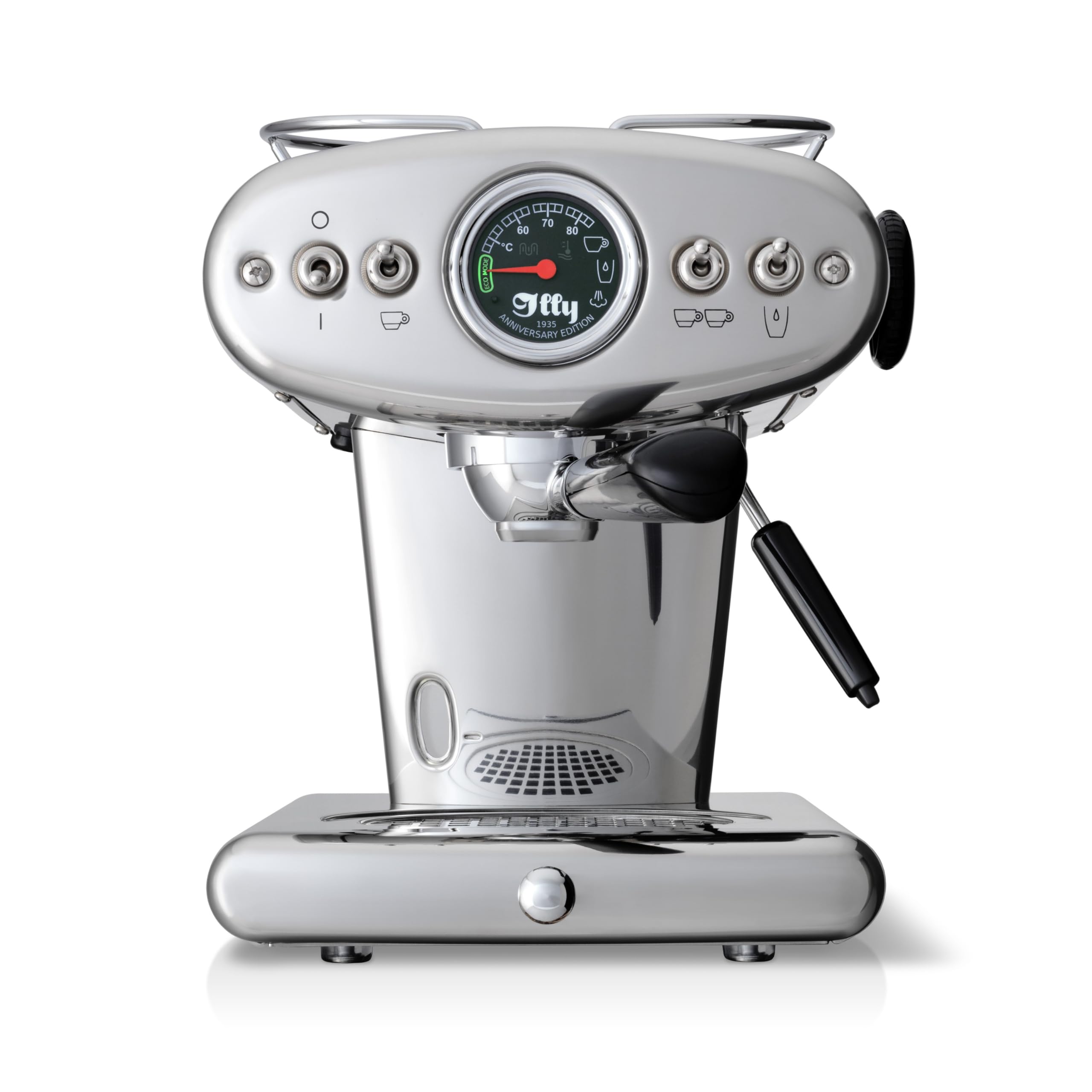 illy X1 Macchina Anniversario per Caffè Macinato e Pastiglie E.​S.​E. (Acciaio Inox)