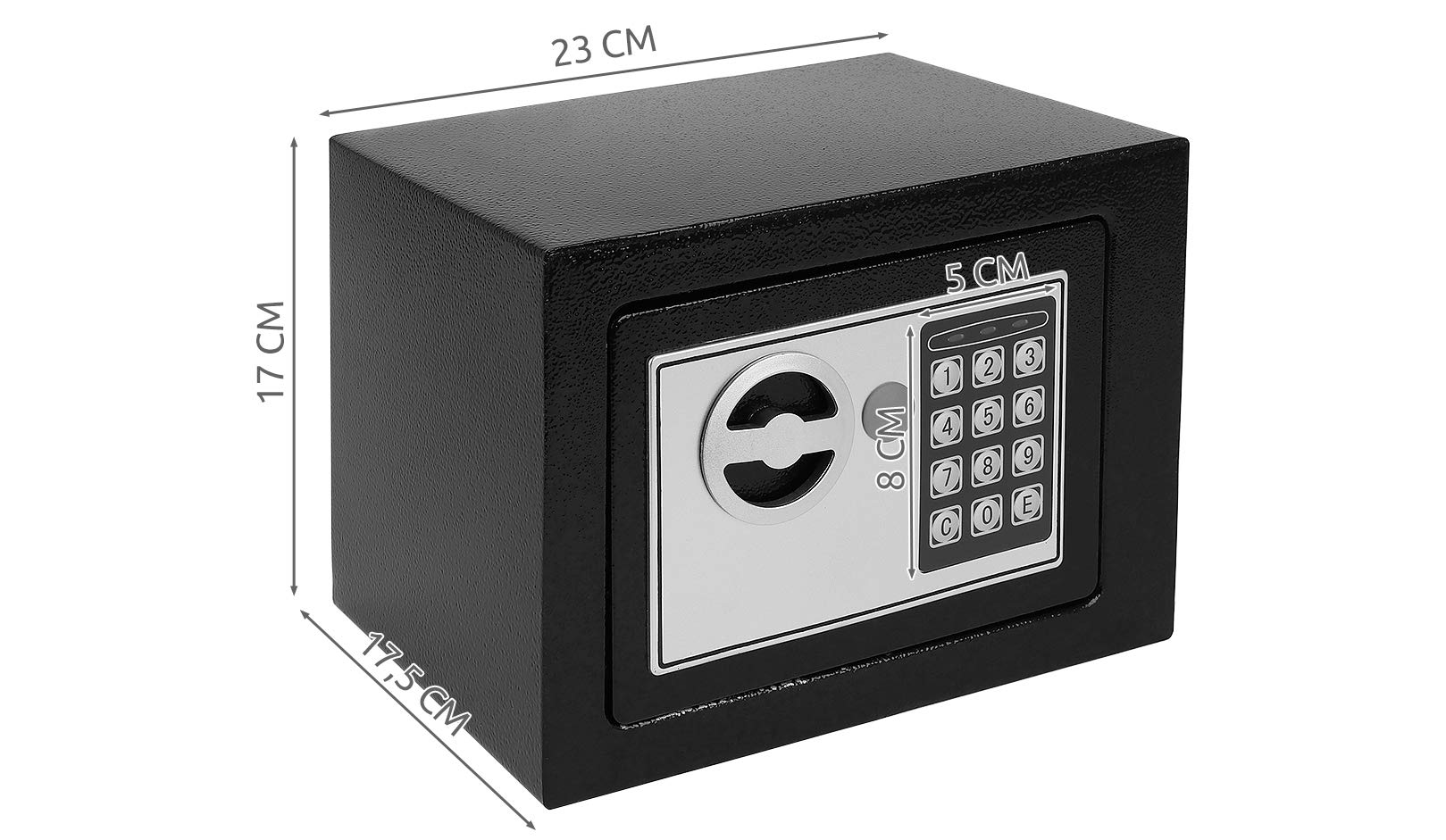 Maltec 8799 coffre-fort électronique à combinaison avec serrure à combinaison noir