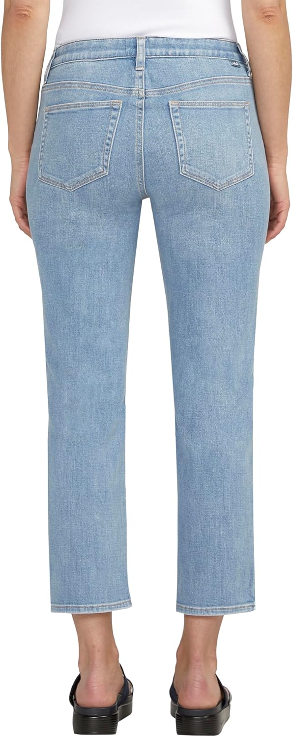 Jag Jeans Womens Ruby Mid Rise Straight Cropped Jeans - Image 3
