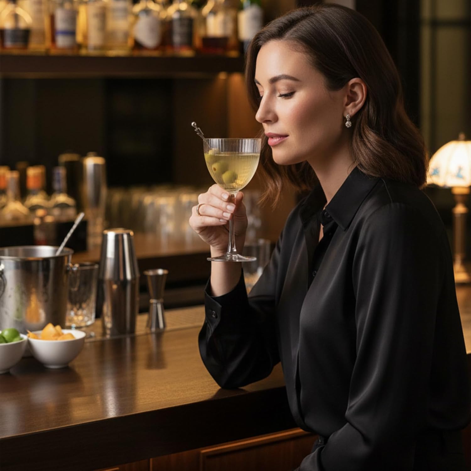 Vintage Art Deco Nick and Nora Cocktail Glasses – 5 oz Crystal Ribbed Coupe Glassware for Martinis, Manhattans & Classic Gin Drinks | Great Gatsby & The Thin Man Inspired Barware Gift Set of 4 - Image 7