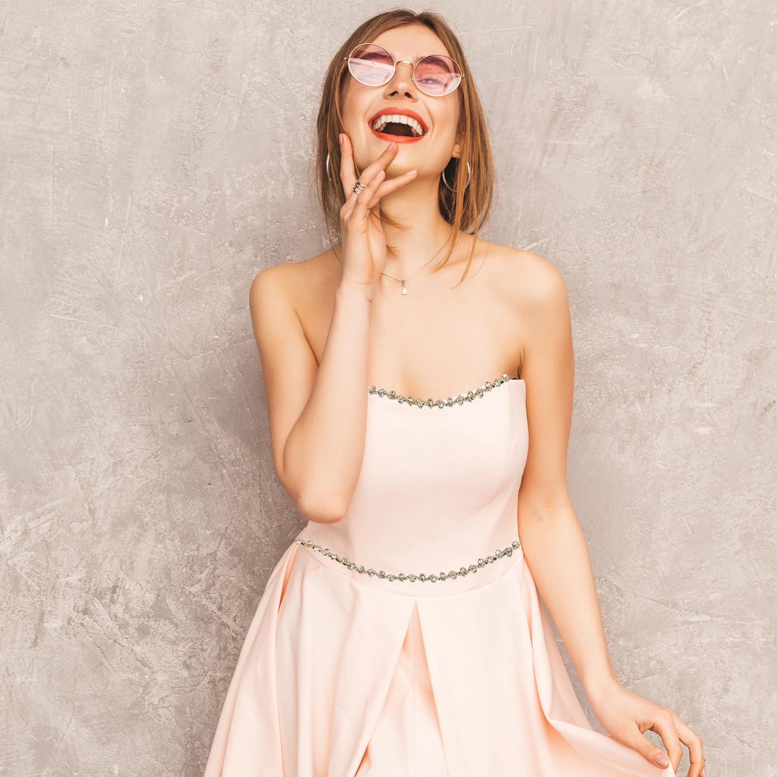 Strassverzierung, Kristall-Applikationsstreifen, Kleidung, zum Nähen, Verzierungen, Strass, zum Basteln, Gold-Kristallkette für DIY, Hochzeit, Kuchen, Schmuck, Halskette, Taschen, Partys,