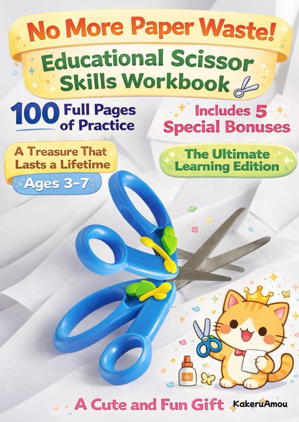 Educational Scissor Skills Workbook