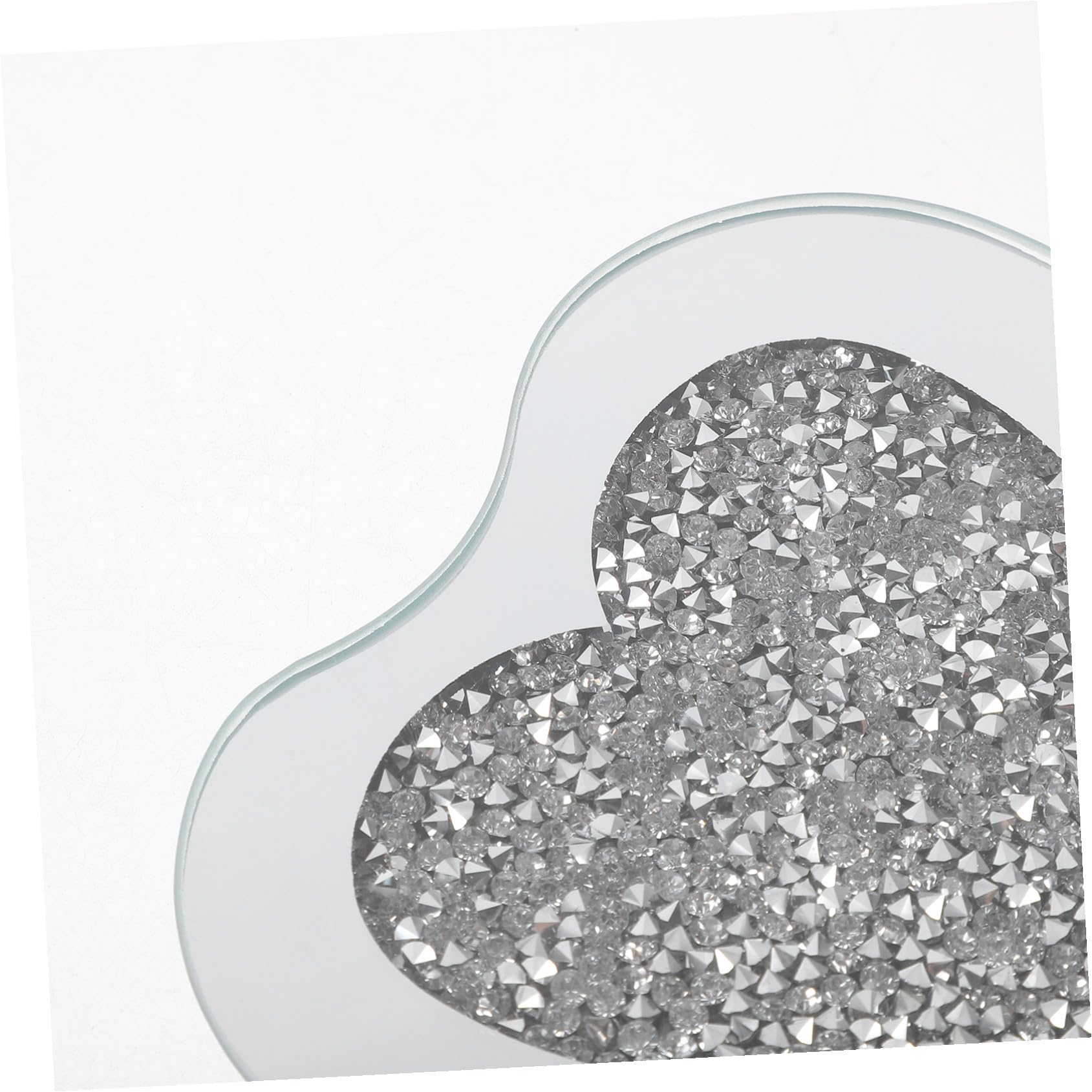 Gatuida 6 Piezas de Platillos de Vidrio en Forma de Corazón, Posavasos Resistentes al Calor y Rayaduras para Tazas de Té, Ideales para Hoteles y Bares