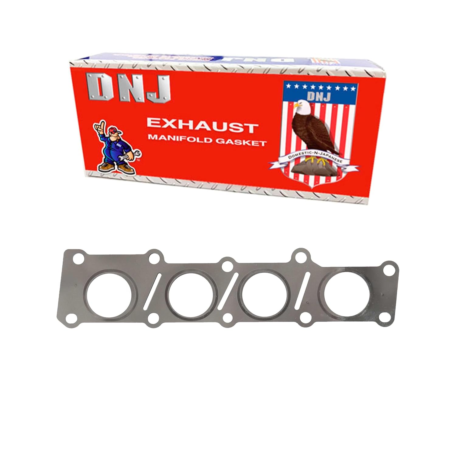 DNJ EG4235 Exhaust Manifold Gasket Set for 2012-2018 Ford, Lincoln Edge, Escape, Explorer 2.0L L4 16V DOHC 1999cc