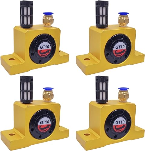 (4-Pcs) GT10 Serie neumática del vibrador de la turbina del aire, G 18" de los componentes del sistema neumático industrial de la turbina vibradores