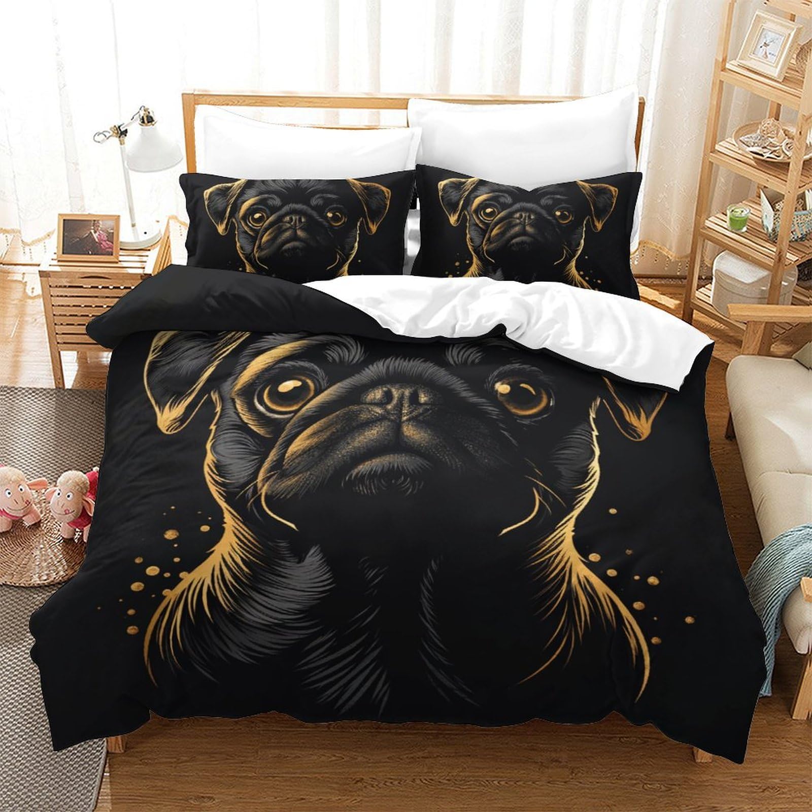 Housse couette Bouledogue Français pour décorer une chambre d'enfant ou d'ado