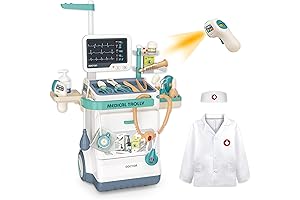 Doctor Pretend Play Set, Toddler Medical Station with 28 Pcs Accessories