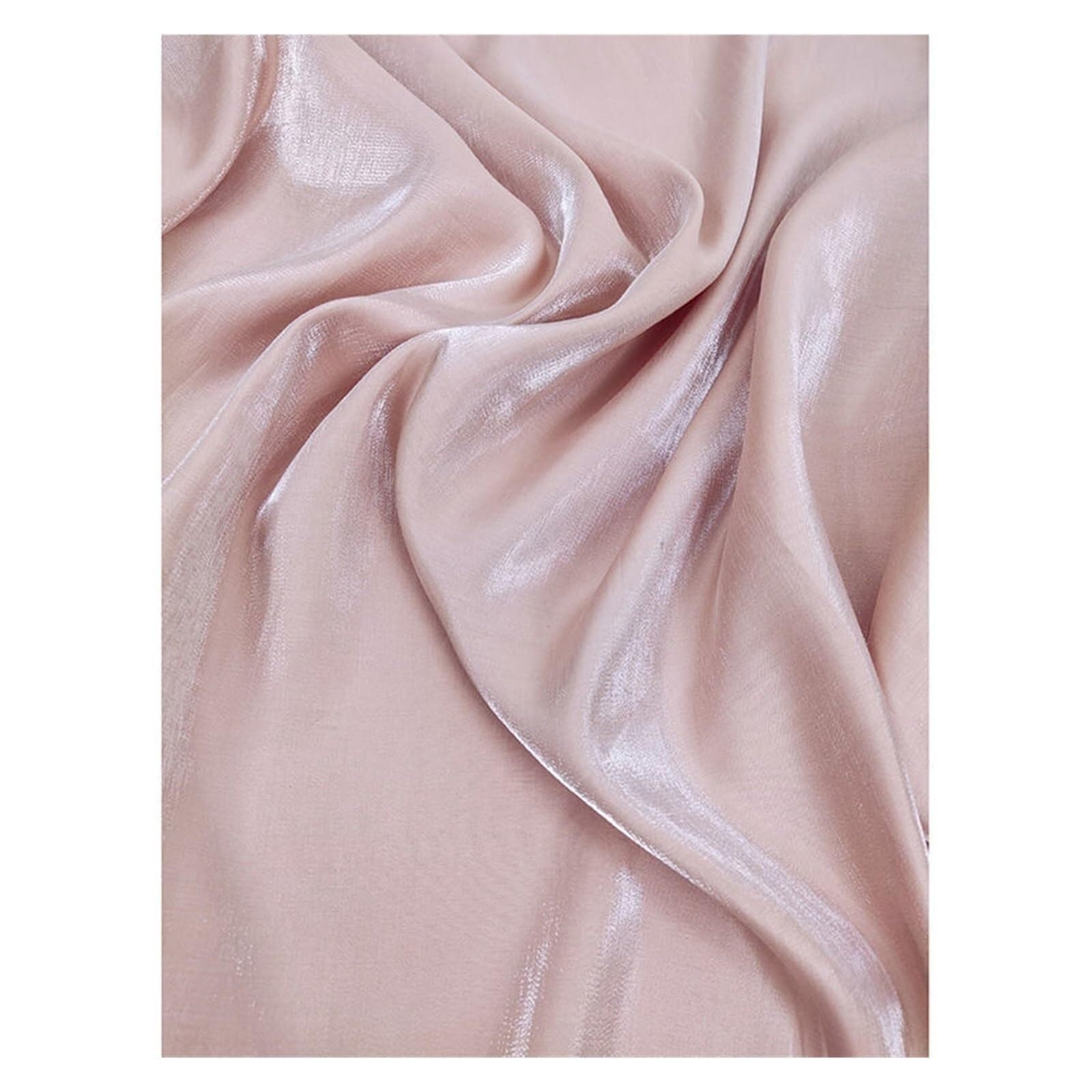 Silk Fabric Glazed Silk Satin Gradient Fabric Hanfu Dress Wedding Shiny Baby Clothes DIY Sewing Cloth 50 * 150cm(25)