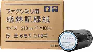 感熱FAXロール紙 210mm×長さ100m 芯内径1インチ 表発色 7本セット たのめーる】TANOSEE 感熱FAXロール紙 A4 幅210mm×長さ100m 芯