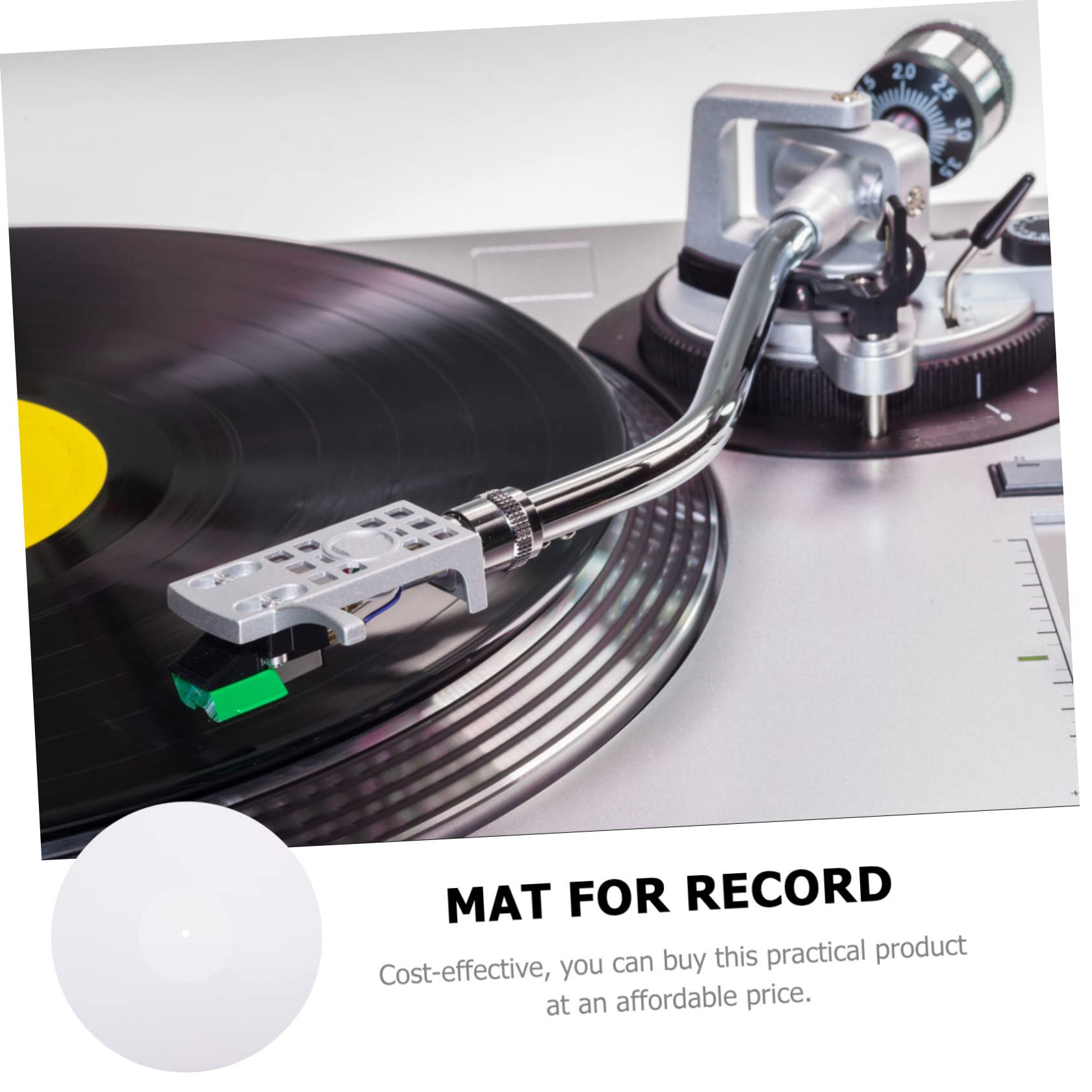 Holibanna Tappetino Protettivo in Acrilico per Giradischi Antiscivolo e Accessorio per Lettore Vinile e Riduce del Disco