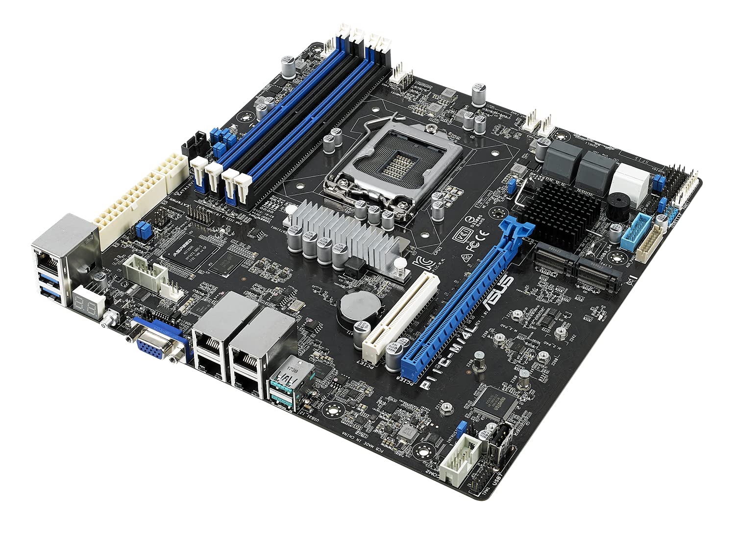 Asus server P11C-​M/​4L scheda madre professional Intel Xeon E-​2100 socket 1151, DDR4 2666 max 64 gb, chipset Intel C242,​formato UATX, 4 x Intel® I210AT + 1 x Mgmt, software asus control center
