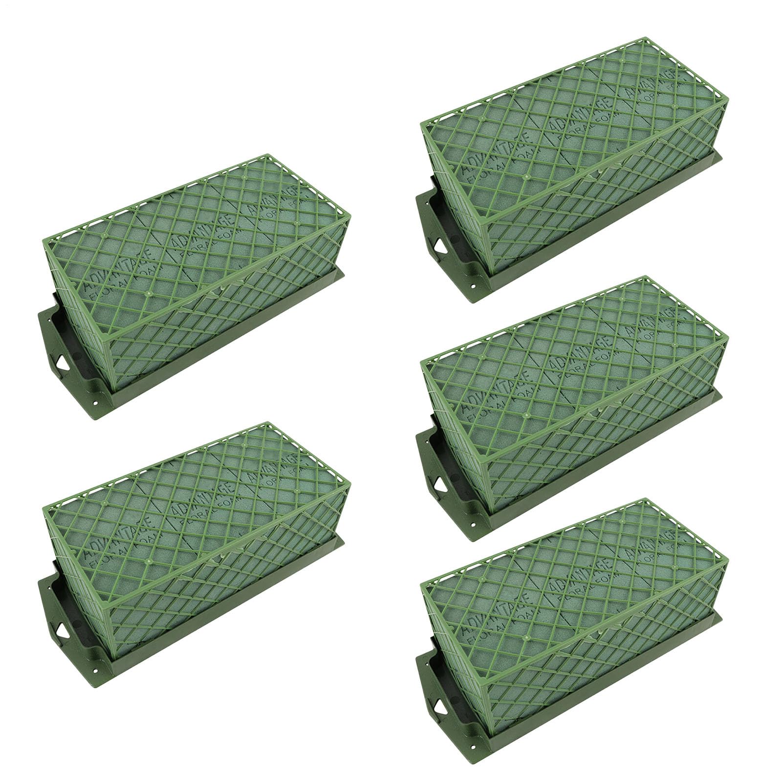 Pomurom 1 Grid Floral Foam, Floral Foam Cage Flower Holder, Floral Foam Block Brick, Caged Florist Foam, Floral Foam For Fresh Flowers For Floral Arrangement Table Centerpiece Wedding Decor, 29.5X11cm
