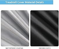 Vista 2 de POMER Treadmill Covers, Dustproof Waterproof Non-Folding Running Machine Protective Cover with Zipper - Ideal for Indoor Outdoor Home Treadmill Use