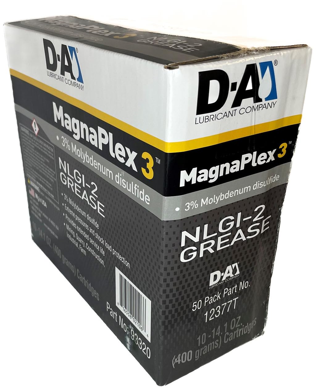 Magnaplex 3 | NLGI 2 | 14oz Grease Tubes | 10 Tube Case | 3% Moly | Lithium Complex Grease | High Temperature Protection | Extreme Load Protection | Multipurpose Grease