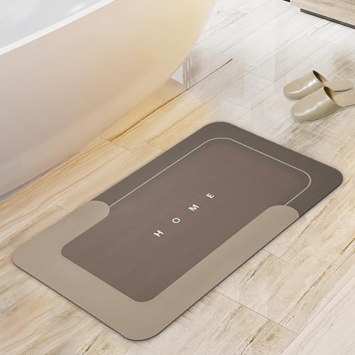 Miniatura 1 de Housego Tapete mágico absorbente de secado rápido, antideslizante, con parte trasera de goma para baño, cocina, ducha, fregadero y agua (1 unidad,