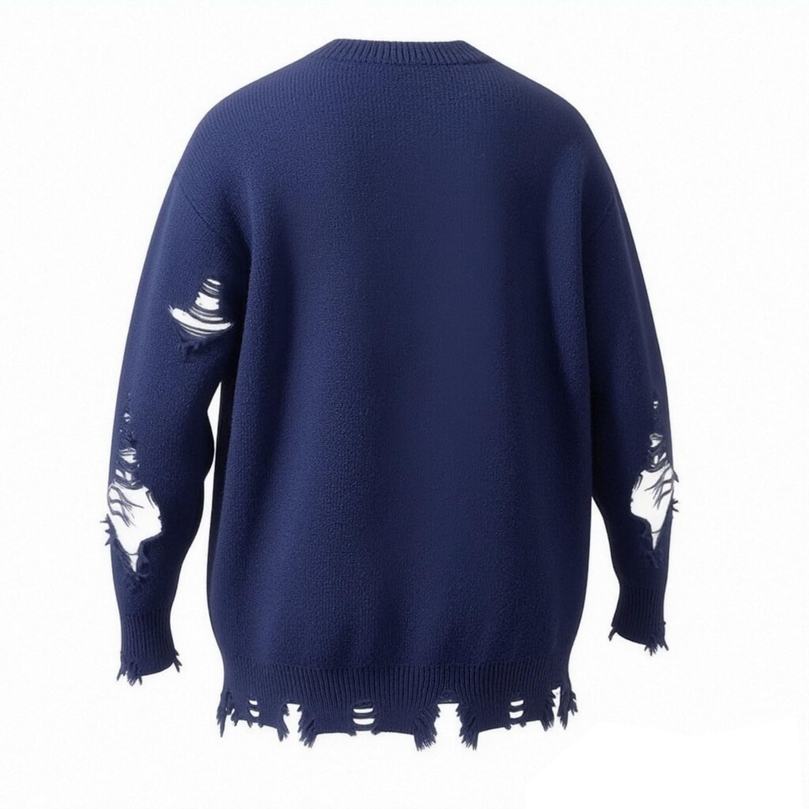 Cappotto Girocollo da Uomo con Stampa Scheletro Maglione Oversize da indoss