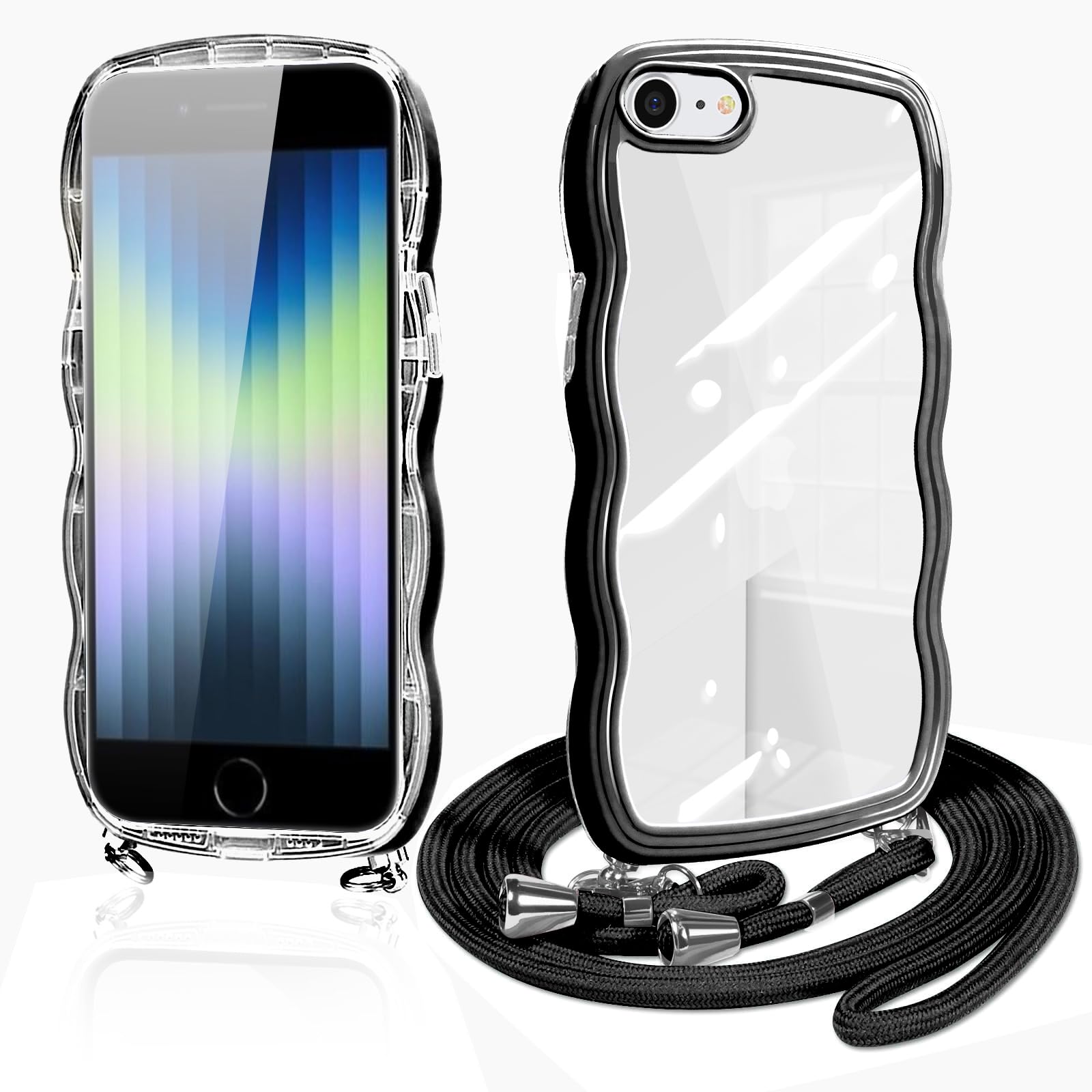 Amazon.co.jp: iPhone SE3 SE2 用 ケース ショルダー クリア SE 第3
