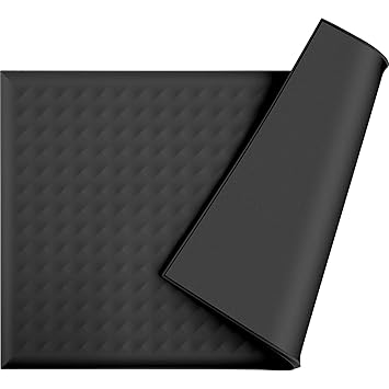 GueXioXio Pet Food Mat, 19?x12? Waterproof Silicone Placemat for Floors, Cat Dog Feeding Bowl Mats for Food and Water