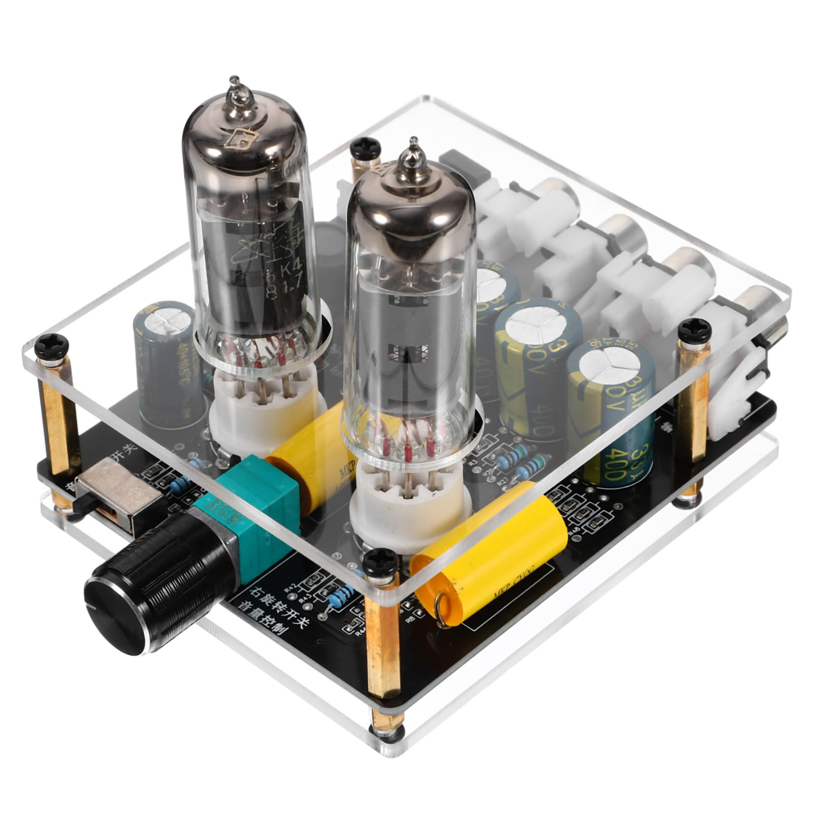 HOMOCONO Hi-fi Stereo Preamp Vacuum Electron Tube Valve for Turntable DIY Home Theater Kit