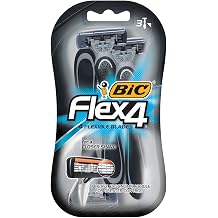 BIC Flex 4 Disposable Razor, Men, 3-Count Pack of 3 by BIC