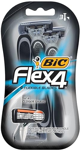 Miniatura 3 de Bic Bic Flex 4 afeitadoras desechables, 3 unidades (paquete de 2)