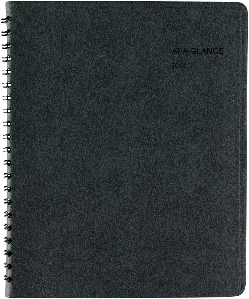 AT-A-GLANCE Daily Appointment Book / Planner 2016, The Action Planner, 8.12 x 10.88 Inches, Black (70-EP01-05 )
