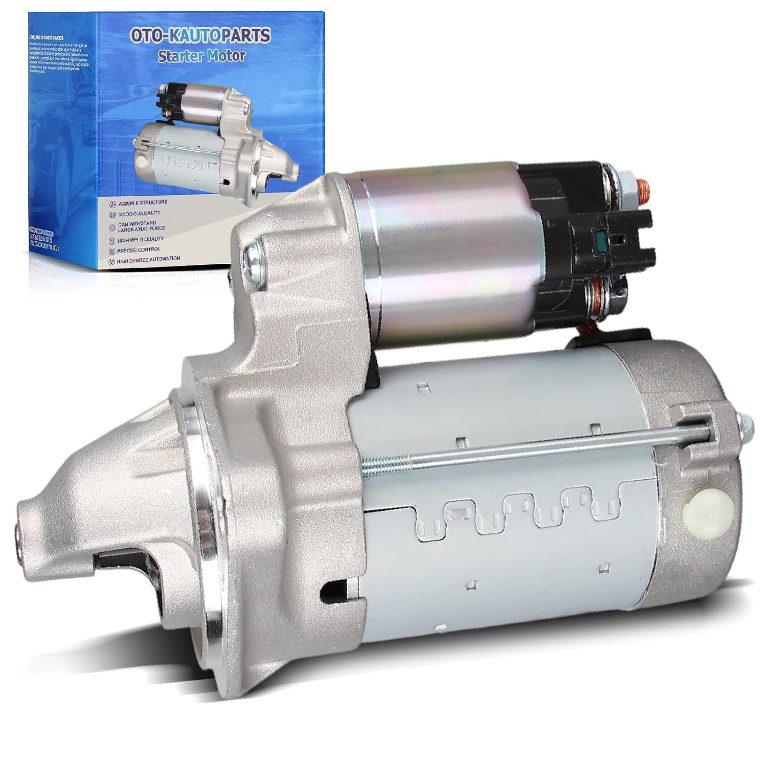 17841 Starter Motor Replacement Compatible with 2003-2008 Toyota Corolla Matrix & Pontiac Vibe 1.8L L4,12V 1.6KW 10Teeth,Replace# 28100-0D080 28100-22090
