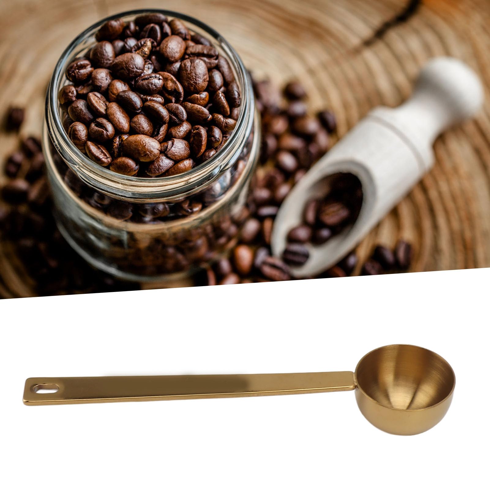 4 Pcs Cuillères à Café En Bois 10ml, Cuillère à Café En Hêtre Ensemble De Cuillères à Mesurer