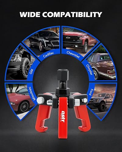 Miniatura 10 de Orion Motor Tech Kit de extractor de equilibrador armónico, juego de extractores de 3 mandíbulas ajustables para quitar amortiguadores armónicos y