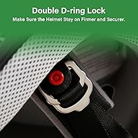 Vista 4 de Casco DOT para niños y jóvenes de motocross todoterreno, calle, bicicleta de tierra, casco de motocicleta, ATV, con gafas y guantes, llama verde S