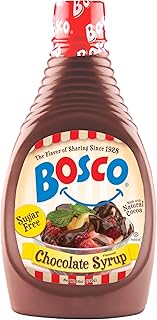 Bosco Sugar Free Chocolate Syrup, 18 oz (2 Pack) | Fat Free, Gluten Free, Made with Natural Cocoa