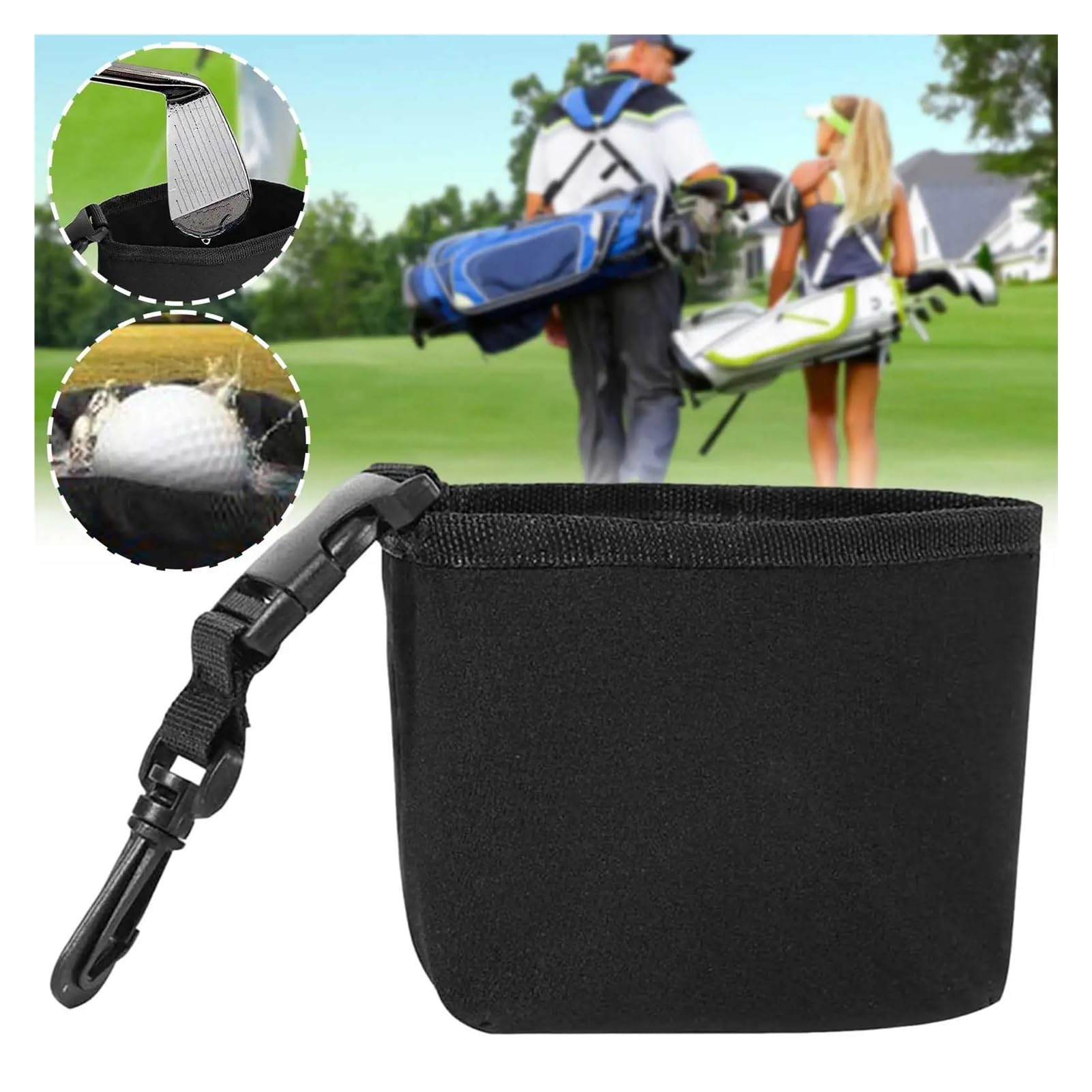 limpiador de palos de golf Bolsa de limpieza for palos golf/pelotas golf