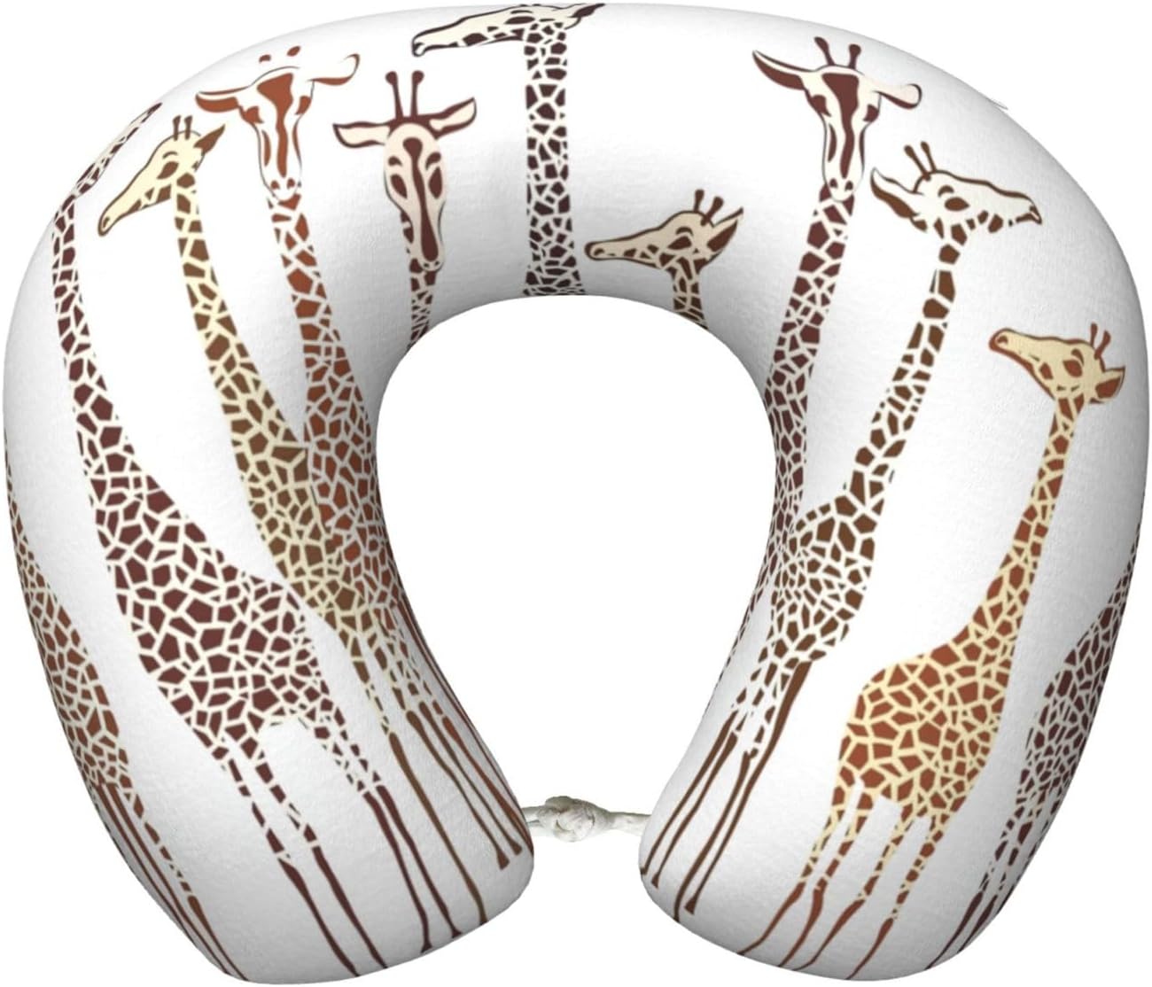 Soft Cute Cartoon Funny Giraffes Print Pillows for Neck and Shoulder Support,Travel Essentials for Flying and Traveling