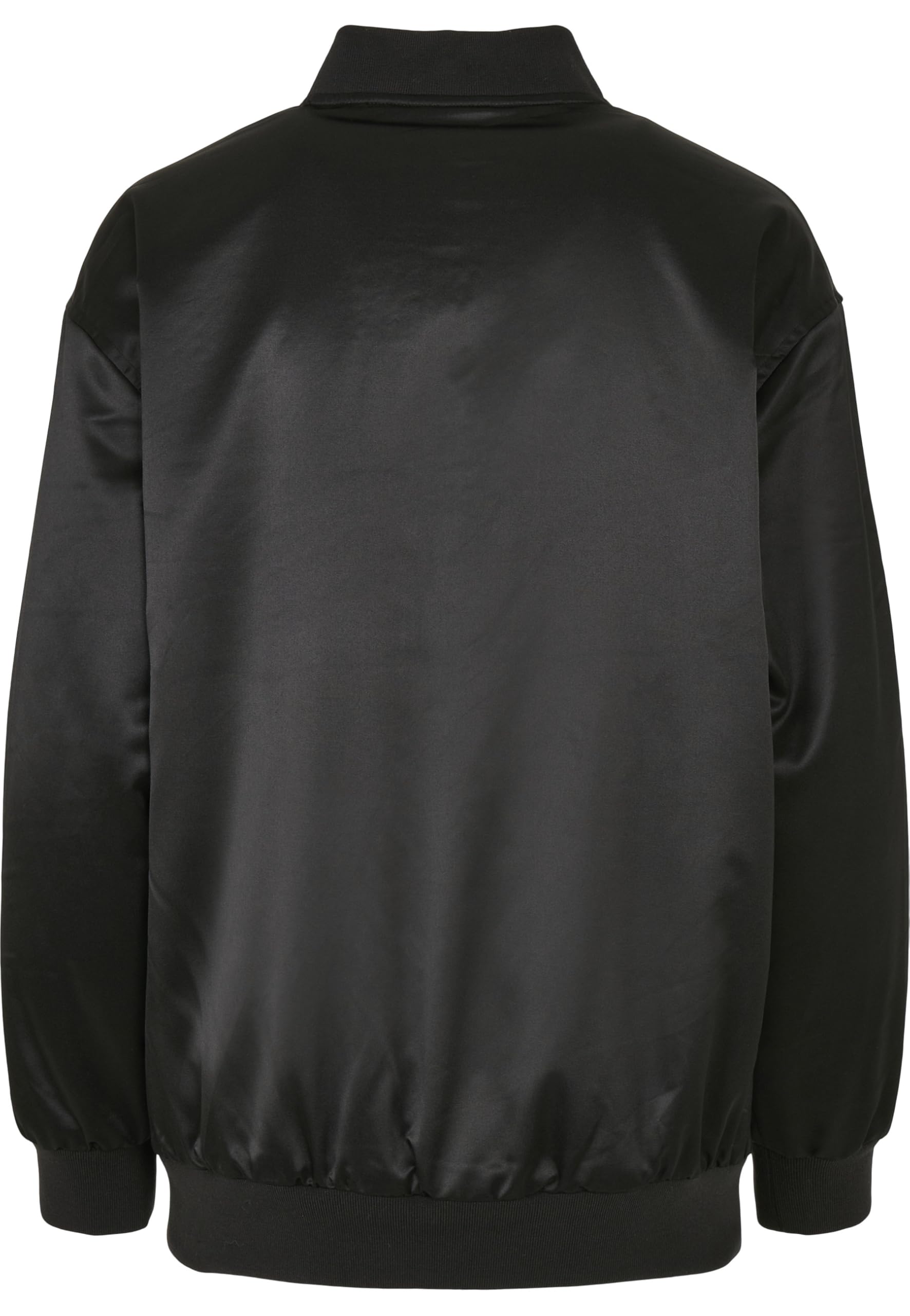 Urban Classics Ladies Oversized Satin Bomber Jacket Frauen Bomberjacke schwarz