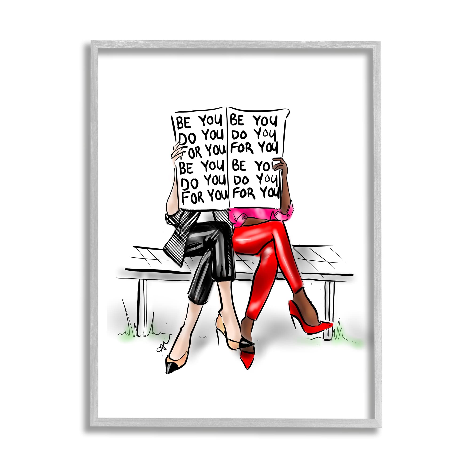 Stupell Industries Be You Confidence Phrase Framed Wall Art, Design by Alison Petrie