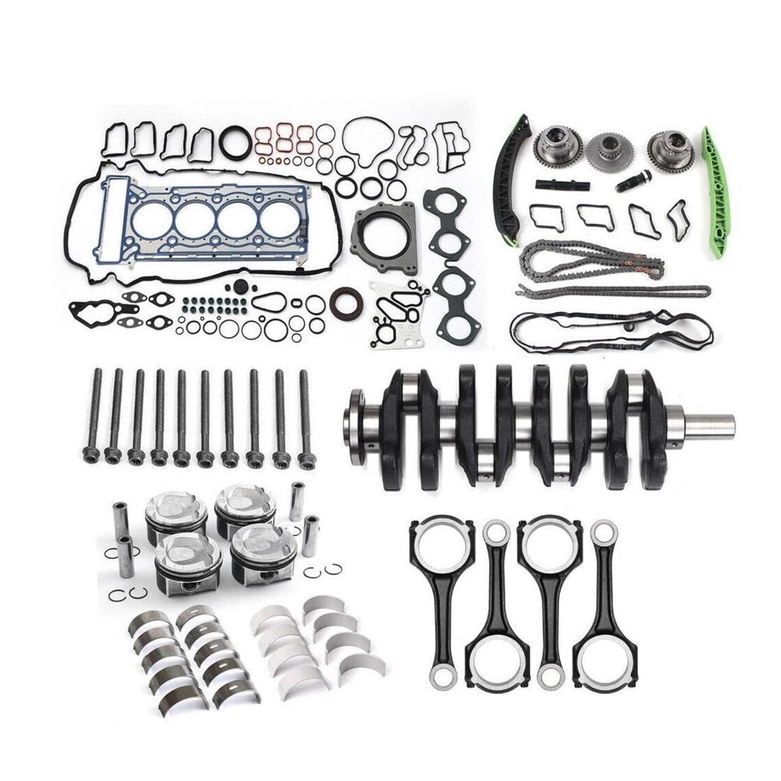 kit palier moteur Pour M271 1.8L M271 ensemble reconstruction révision vilebrequin bielle ensemble coque roulement principal