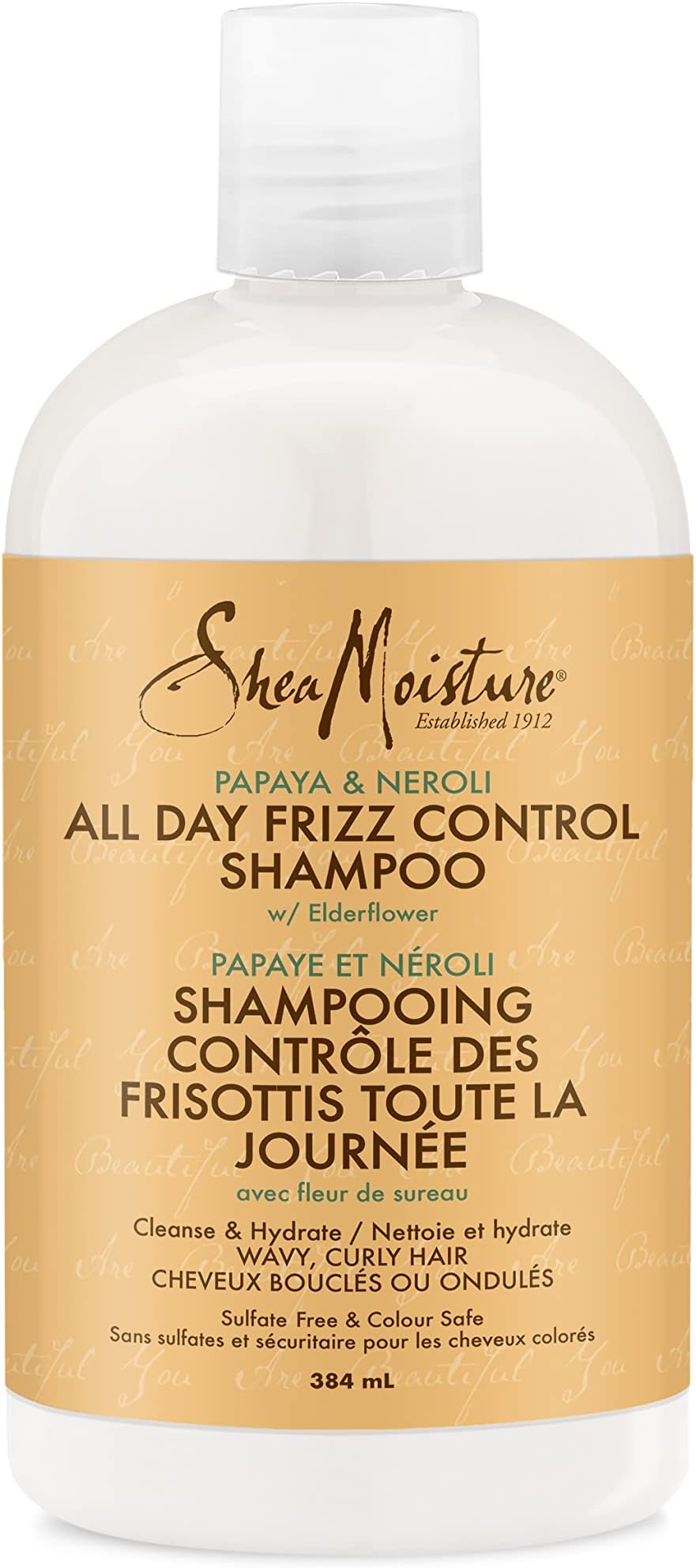 SHEA MOISTURE Frizz Control Shampoo for Frizz Prone Hair Papaya and Neroli Sulfate Free Shampoo 13 oz