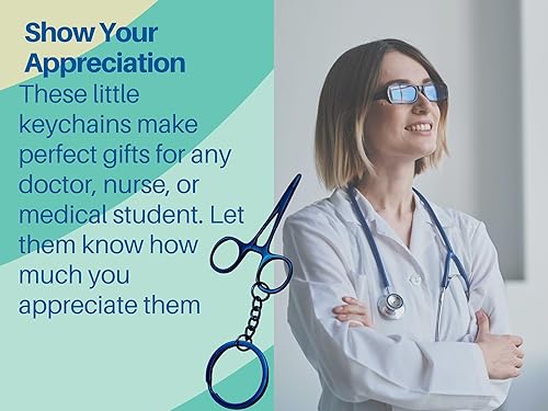 Miniatura 5 de Hemostat Mayo Hegar - Llavero de pinza para mosquitos  Regalo novedoso de acero inoxidable para profesionales médicos, dentistas peces atado de