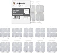 Vista 9 de reserv Almohadillas de electrodos autoadhesivas reutilizables premium de 2" x 2" para unidad TENS/EMS, almohadillas con respaldo de tela con gel