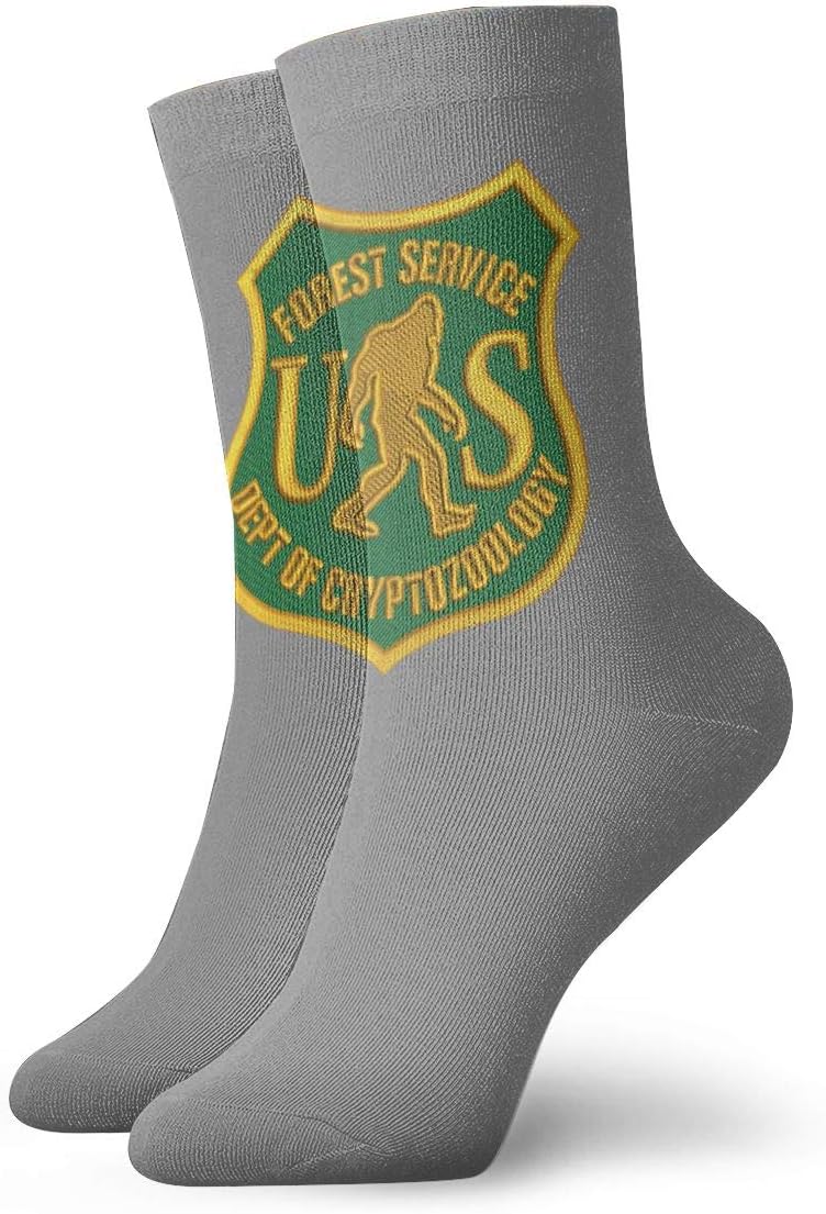 Gold US Forest Service Bigfoot Dept Socks Men's Women's Athletic Soccer