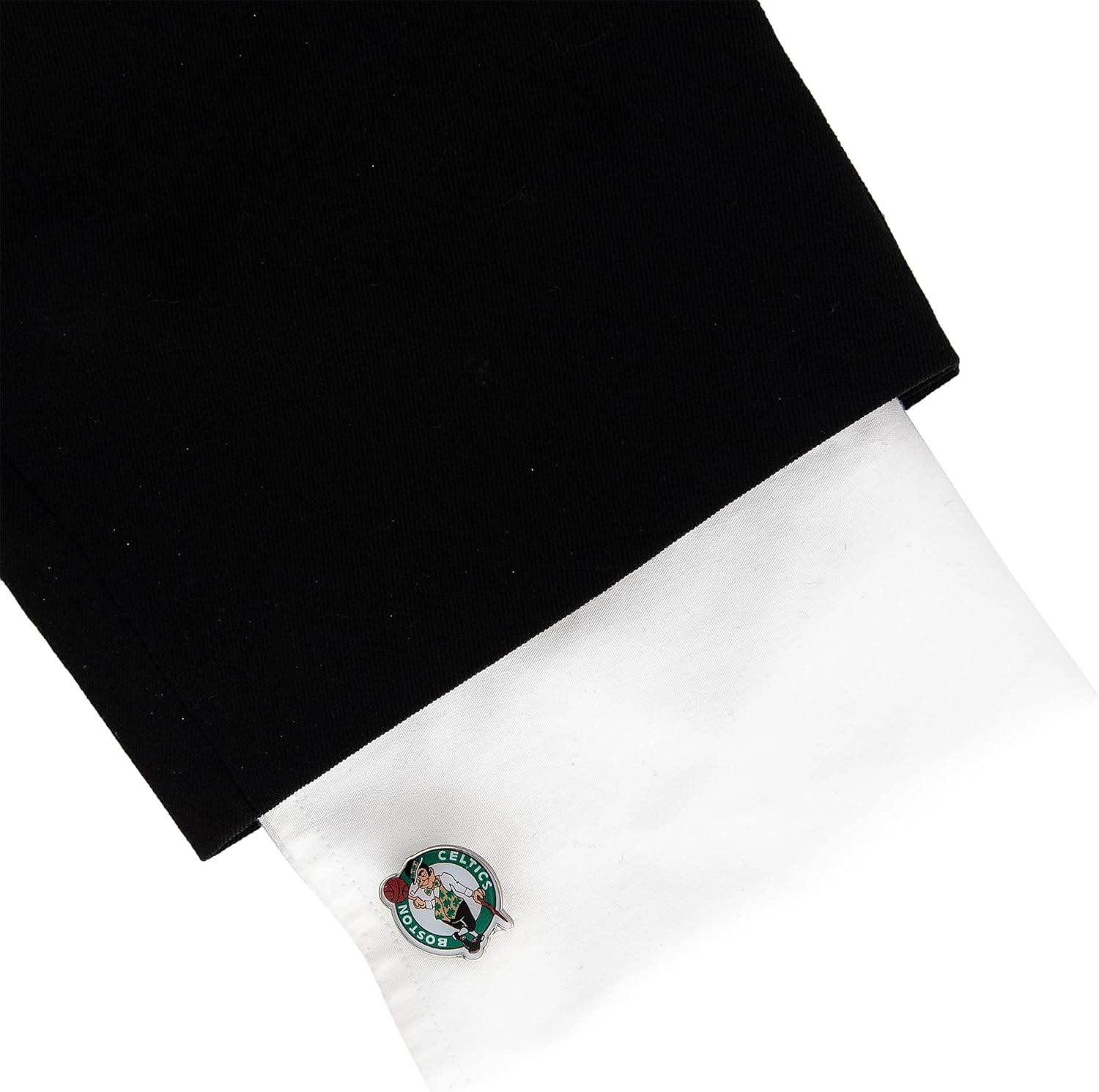 Desert Cactus Boston Celtics Cufflinks - Official BOS NBA Team Logo National Basketball Association Formal Wear Jewelry (Cufflinks)