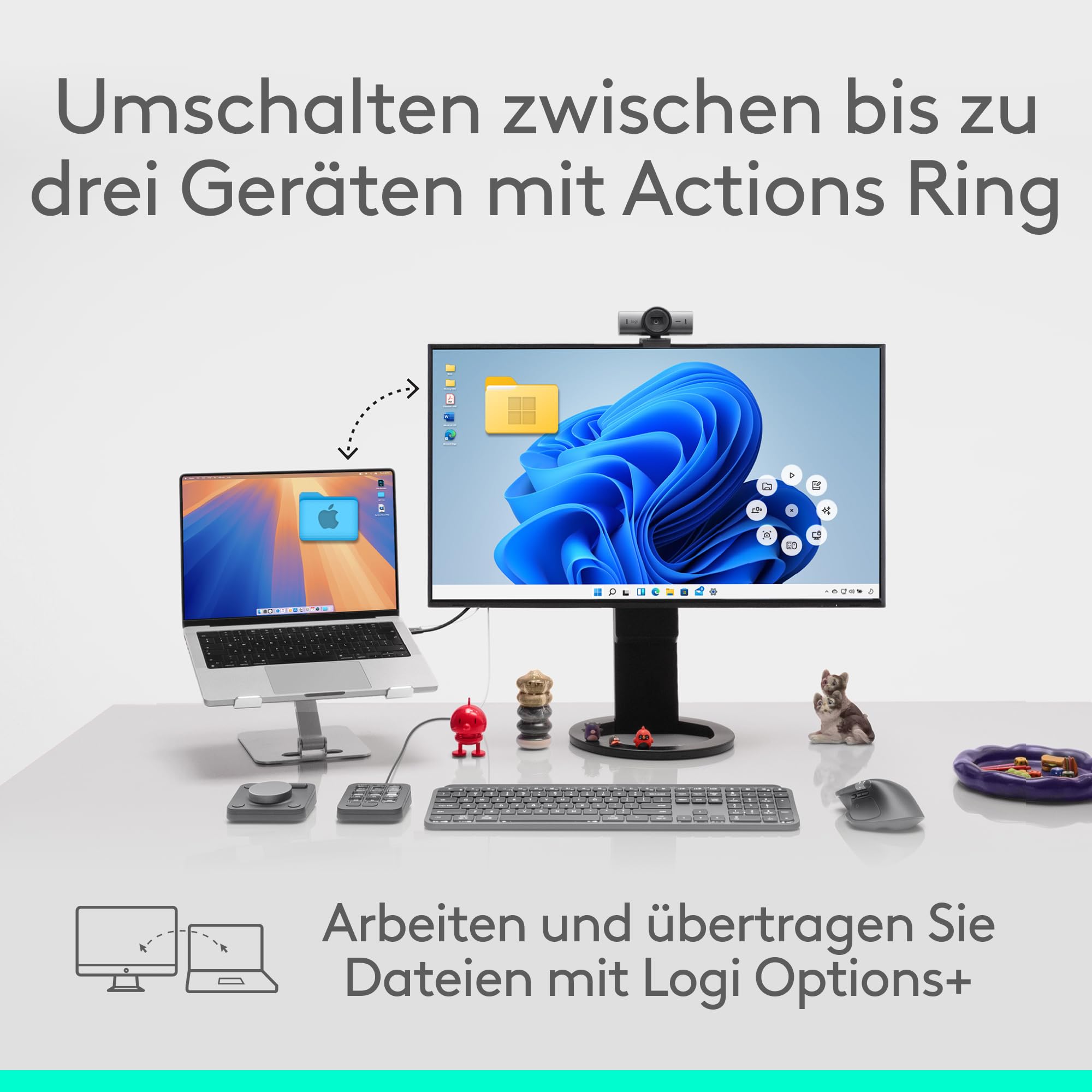 Logitech MX Master 4, ergonomische kabellose Maus mit fortschrittlichem, leistungsstarkem, haptis... Ansicht 10