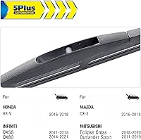 Vista 2 de 5 PLUS® - Repuesto de escobilla de 10 pulgadas para limpiaparabrisas trasero (10-B)