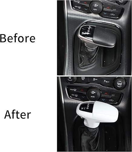 Miniatura 6 de Voodonala Para Challenger Charger ABS - Perillas de palanca de cambios para 2015-2024+ Dodge Challenger Charger Accesorios interiores 2018-2024+
