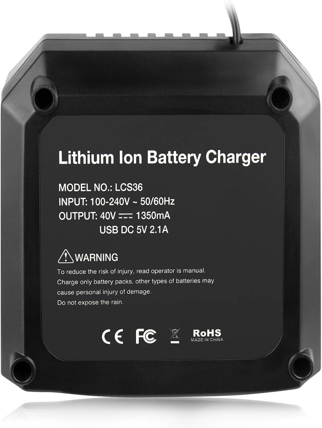 Quick LCS40 LCS36 40V Charger for Black+Decker Power Tools 36V/ 40V Battery LBX2040 LBX2540 LBX36 LBXR36 LBX1540 LST136W LBXR2036 LST540 LCS1240