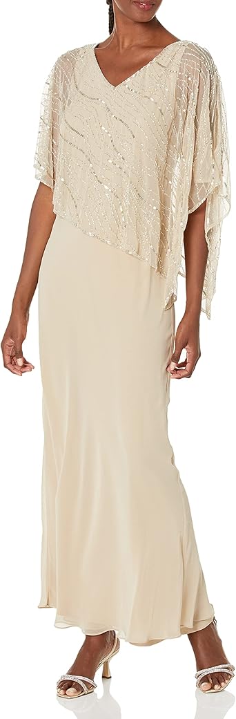 J Kara Women's Capelet Dress