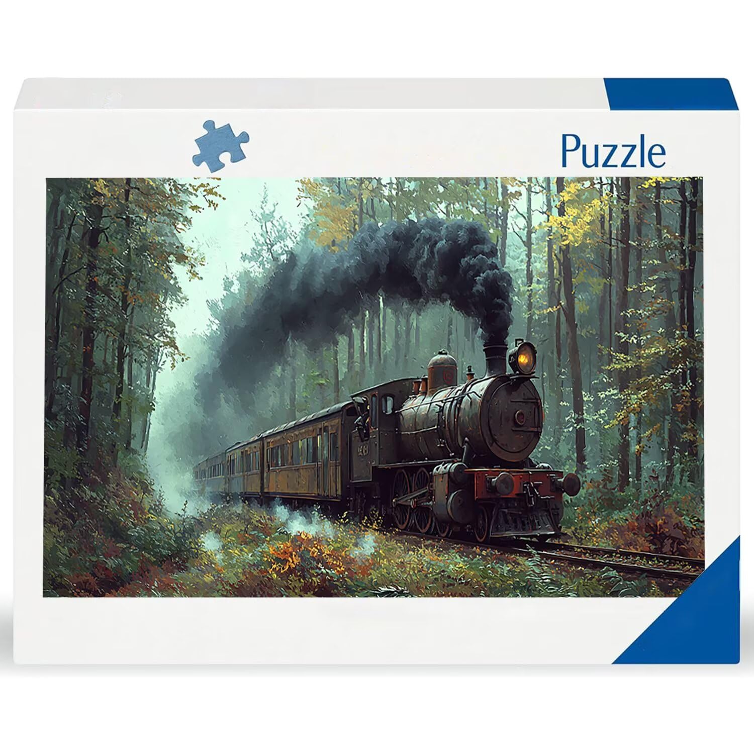 Puzzle de Madera para Adultos 900 Piezas - Tren, Obra de Arte de Juego de Rompecabezas para Adultos, Puzzle de Impresión de Alta Definición Multicolor, Pasatiempo Creativo Regalo b-516